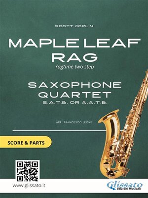 cover image of Saxophone sheet music for Quartet "Maple Leaf Rag" (score & parts)